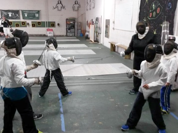 fencing at Salle d'Etroit