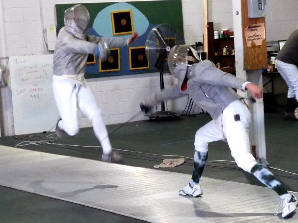 Fencing at Salle d'Etroit